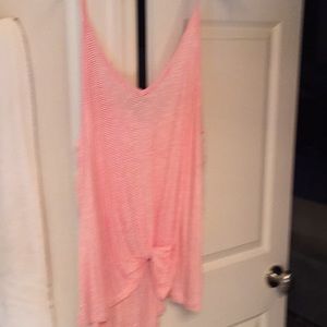 Pretty orange and white blouse